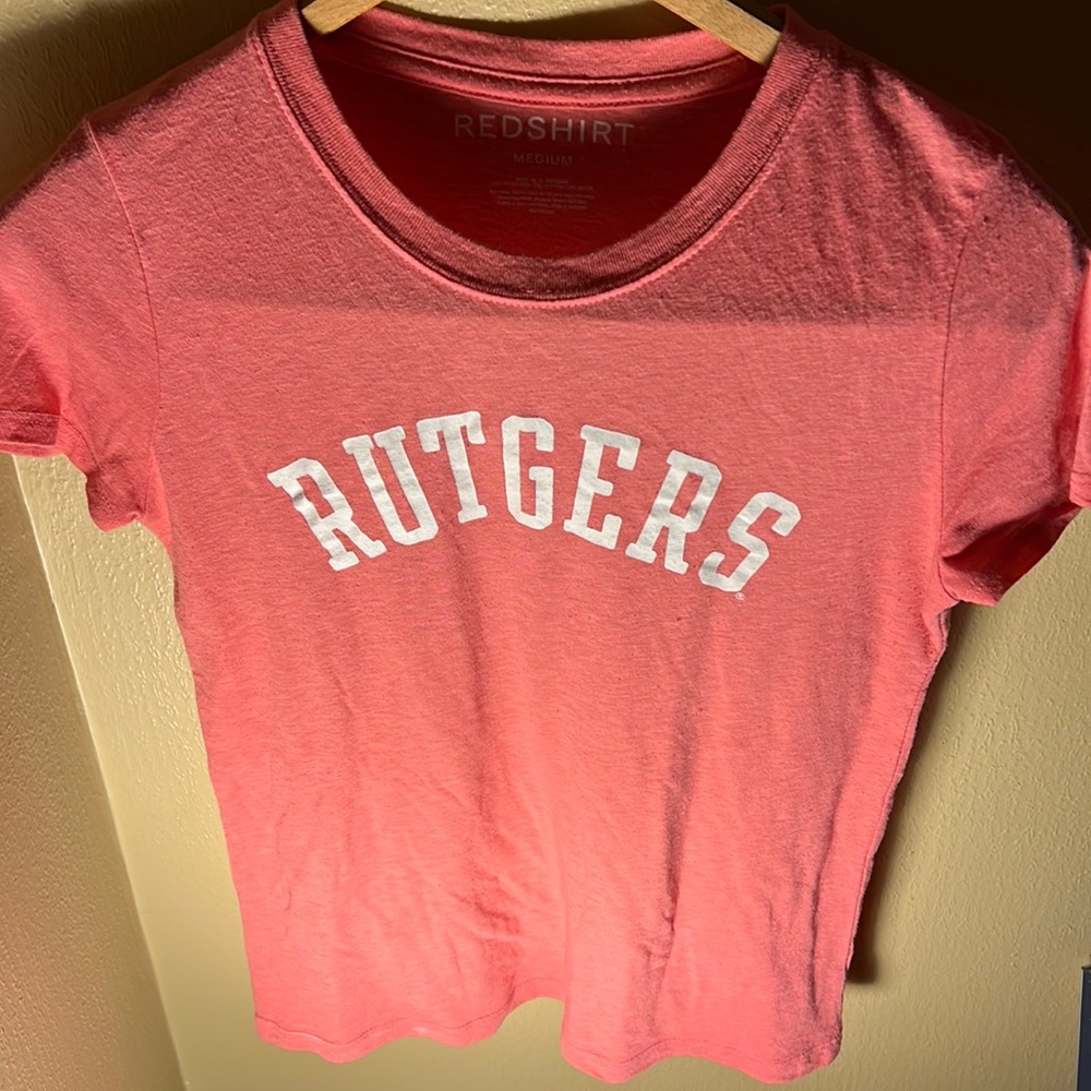 NCAA Redshirt Women’s Rutgers Tee Color Pink Size Medium